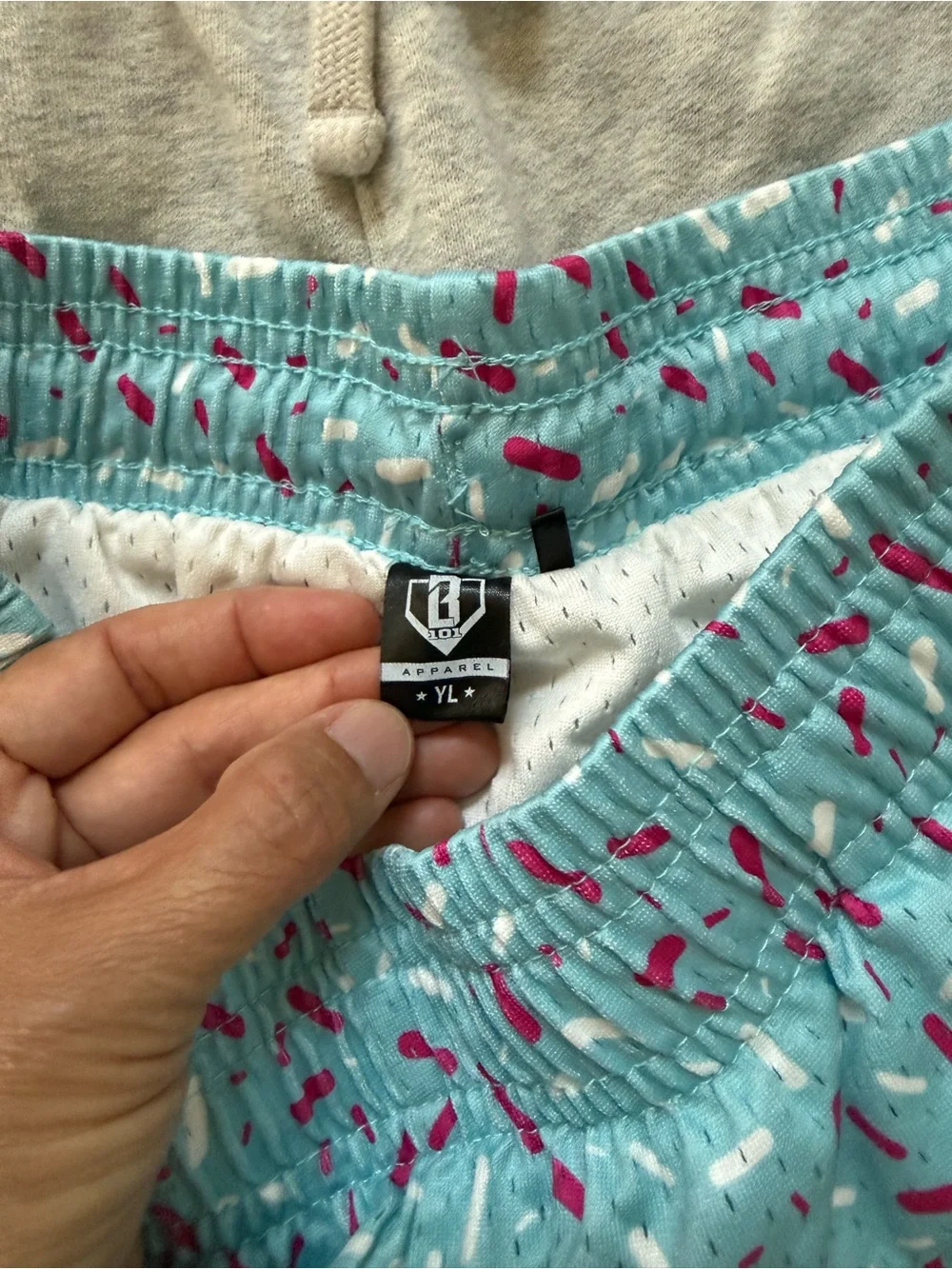 Assorted boys Casual Shorts - Light Blue Ice Cream Print + Neutrals